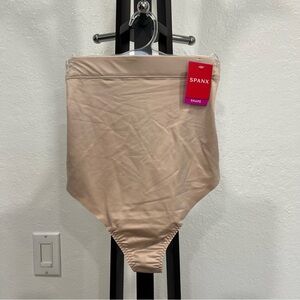Spanx High-Waisted Thong Shapewear in Nude Size Small